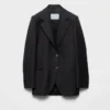 Chaqueta de gabardina de botonadura sencilla Chaqueta de gabardina de botonadura sencilla