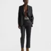 Chaqueta de gabardina de botonadura sencilla Chaqueta de gabardina de botonadura sencilla