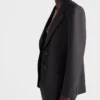 Chaqueta de gabardina de botonadura sencilla Chaqueta de gabardina de botonadura sencilla