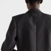 Chaqueta de gabardina de botonadura sencilla Chaqueta de gabardina de botonadura sencilla