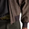 Chaqueta de lana con capucha