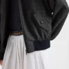 Chaqueta de lana con estampado de cuadros Príncipe de Gales Chaqueta de lana con estampado de cuadros Príncipe de Gales