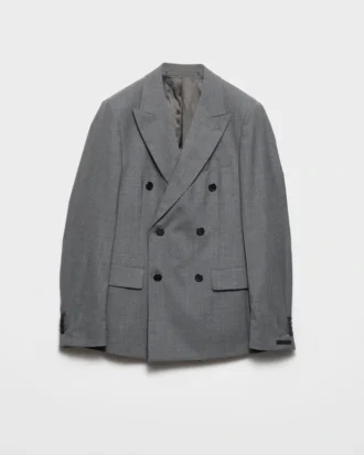 Chaqueta de lana cruzada