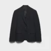 Chaqueta de lana de botonadura sencilla Chaqueta de lana de botonadura sencilla