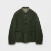 Chaqueta de lana de botonadura sencilla Chaqueta de lana de botonadura sencilla