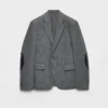 Chaqueta de lana de botonadura sencilla Chaqueta de lana de botonadura sencilla