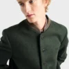 Chaqueta de lana de botonadura sencilla Chaqueta de lana de botonadura sencilla