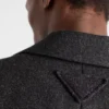 Chaqueta de lana de botonadura sencilla Chaqueta de lana de botonadura sencilla