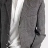 Chaqueta de lana de botonadura sencilla Chaqueta de lana de botonadura sencilla