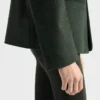 Chaqueta de lana de botonadura sencilla Chaqueta de lana de botonadura sencilla