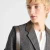Chaqueta de lana de botonadura sencilla Chaqueta de lana de botonadura sencilla
