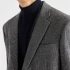 Chaqueta de lana de botonadura sencilla Chaqueta de lana de botonadura sencilla
