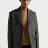 Chaqueta de lana de botonadura sencilla Chaqueta de lana de botonadura sencilla