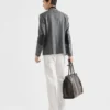 Chaqueta de lana de botonadura sencilla Chaqueta de lana de botonadura sencilla