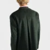 Chaqueta de lana de botonadura sencilla Chaqueta de lana de botonadura sencilla