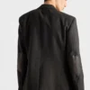 Chaqueta de lana de botonadura sencilla Chaqueta de lana de botonadura sencilla