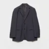 Chaqueta de lana y mohair de botonadura sencilla Chaqueta de lana y mohair de botonadura sencilla