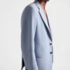 Chaqueta de lana y mohair de botonadura sencilla Chaqueta de lana y mohair de botonadura sencilla