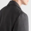 Chaqueta de mezcla de lana de un solo pecho Chaqueta de mezcla de lana de un solo pecho