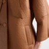 Chaqueta de piel napa con bufanda Chaqueta de piel napa con bufanda