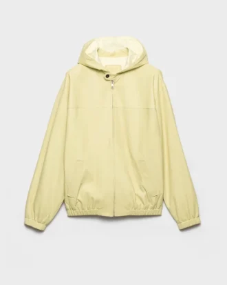 Chaqueta de piel napa con capucha Chaqueta de piel napa con capucha