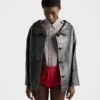Chaqueta de piel napa envejecida Chaqueta de piel napa envejecida
