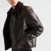 Chaqueta de piel y borreguillo Chaqueta de piel y borreguillo