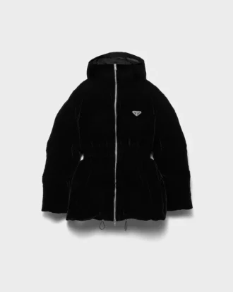 Chaqueta de plumón de terciopelo