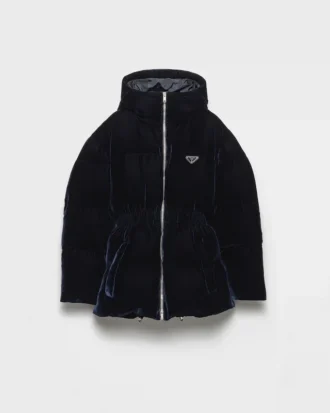 Chaqueta de plumón de terciopelo