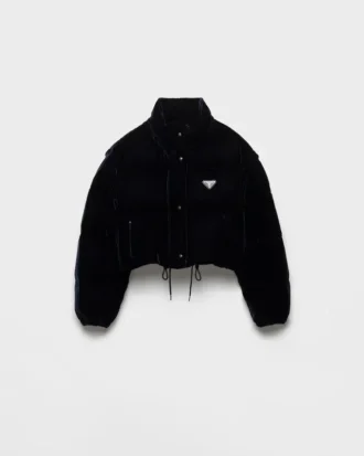 Chaqueta de plumón de terciopelo