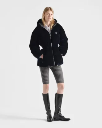 Chaqueta de plumón de terciopelo