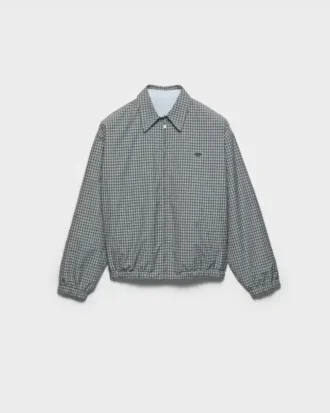 Chaqueta de popelín a cuadros