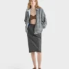 Chaqueta de popelín a cuadros Chaqueta de popelín a cuadros