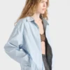Chaqueta de popelín a cuadros Chaqueta de popelín a cuadros