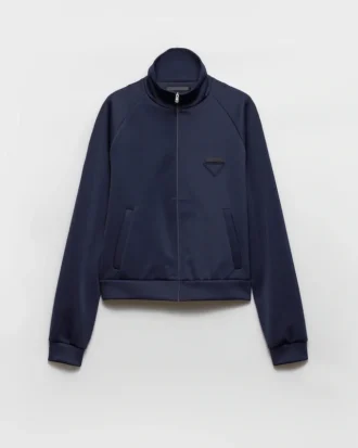 Chaqueta de tejido técnico con cremallera