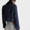Chaqueta de tela Natté de botonadura sencilla