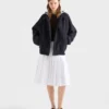 Chaqueta de tela y forro polar de algodón Chaqueta de tela y forro polar de algodón