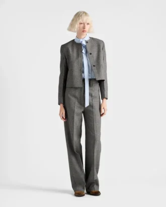Chaqueta Moulina de un solo botonadura con estampado Príncipe de Gales Chaqueta Moulina de un solo botonadura con estampado Príncipe de Gales