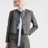 Chaqueta Moulina de un solo botonadura con estampado Príncipe de Gales Chaqueta Moulina de un solo botonadura con estampado Príncipe de Gales
