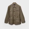 Chaqueta safari de mohair y lana