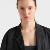 Chaqueta técnica de tafetán de doble botonadura Chaqueta técnica de tafetán de doble botonadura