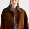 Chaqueta tipo cabán de ante Chaqueta tipo cabán de ante