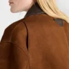 Chaqueta tipo cabán de ante Chaqueta tipo cabán de ante