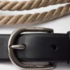 Cinturón de cuero y cordón Cinturón de cuero y cordón