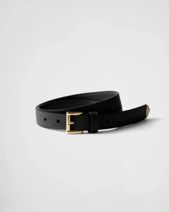 Cinturón de piel Saffiano