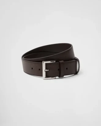 Cinturón de piel Saffiano