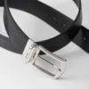 Cinturón reversible de piel Saffiano y piel