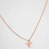 Collar con colgante Eternal Gold en oro rosa