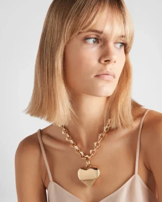 Collar con colgante grande Eternal Gold en oro amarillo