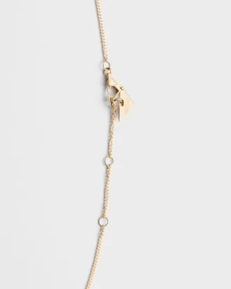 Collar con colgante recortado Eternal Gold en oro amarillo con diamantes